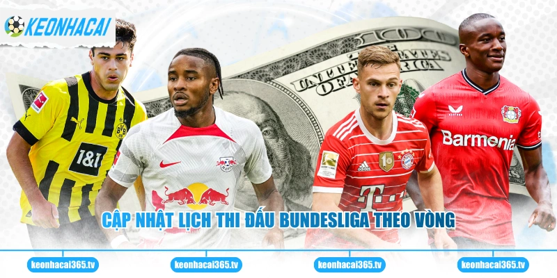 Cập nhật lịch thi đấu Bundesliga theo vòng