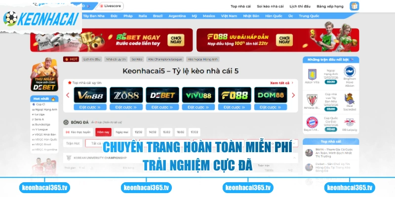 Chuyên trang hoàn toàn miễn phí trải nghiệm cực đã