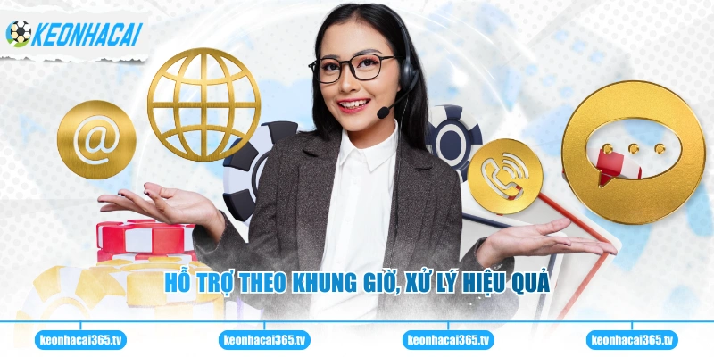 Hỗ trợ theo khung giờ, xử lý hiệu quả