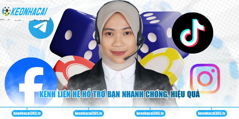 Kênh liên hệ hỗ trợ bạn nhanh chóng, hiệu quả