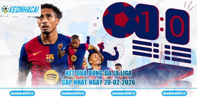 Kết quả bóng đá La Liga cập nhật ngày 20-02-2026