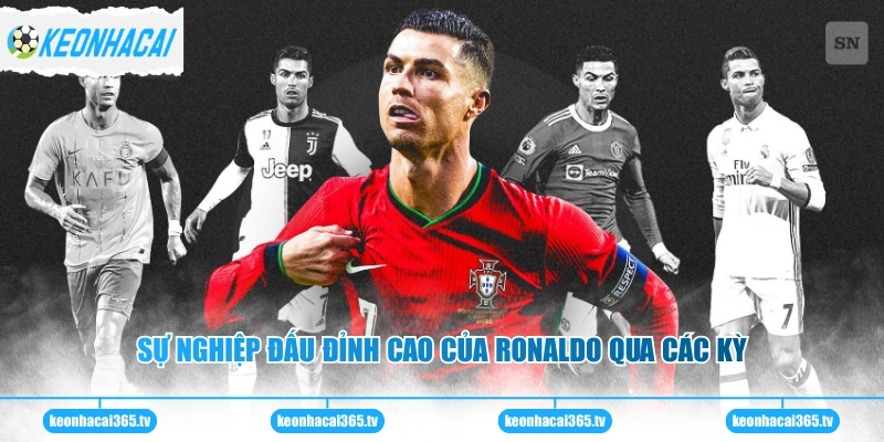 Sự nghiệp đấu đỉnh cao của Ronaldo qua các kỳ