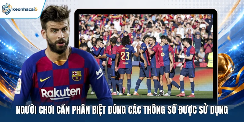 Người chơi cần phân biệt đúng các thông số được sử dụng